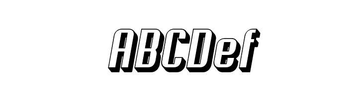 Soupertrouper 3DOblique  Free Fonts Download