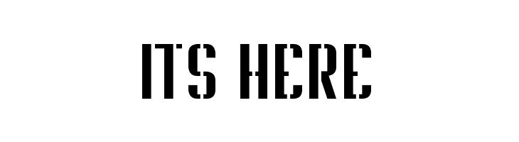 Soupertrouper Stencil  Free Fonts Download