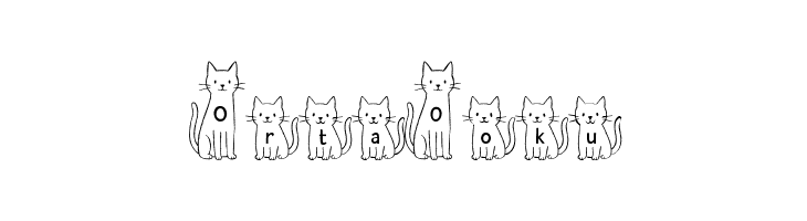 Tall Cat Short Cat  Free Fonts Download