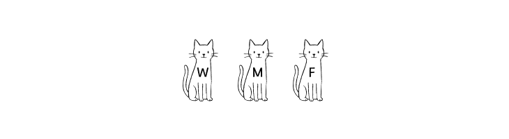 Tall Cat Short Cat  Free Fonts Download