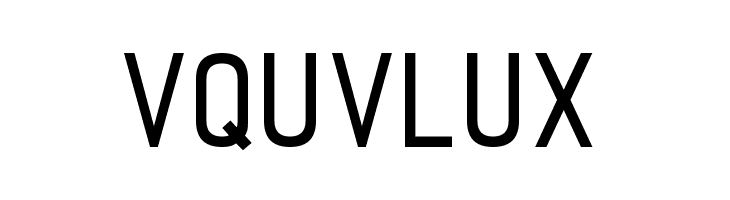 VQUVLUX TechnicznaPomoc Font