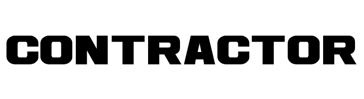 CONTRACTOR Ash Font