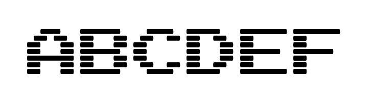 Arcade Interlaced  Free Fonts Download