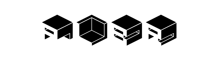 Qbicle1BRKMKinv  Free Fonts Download