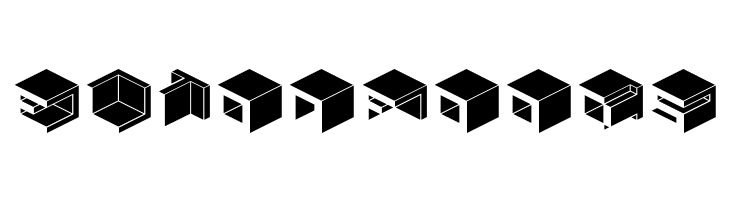Qbicle1BRKMKinv  Free Fonts Download