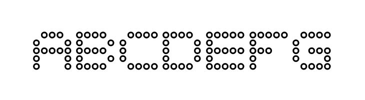 5x5 Dots Outline  Free Fonts Download