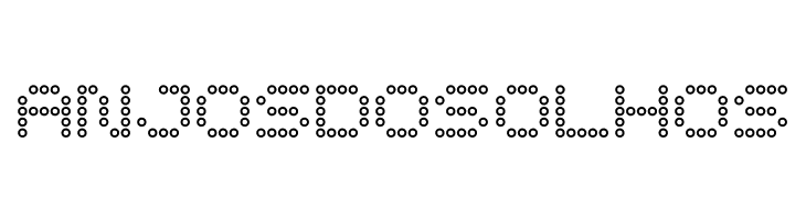 5x5 Dots Outline  Free Fonts Download