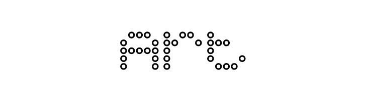 5x5 Dots Outline  Free Fonts Download
