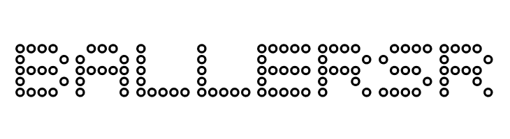 5x5 Dots Outline  Free Fonts Download