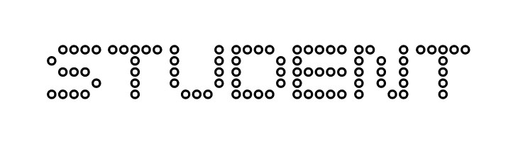 5x5 Dots Outline  Free Fonts Download