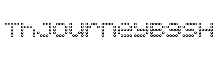 5x5 Dots Outline  Free Fonts Download