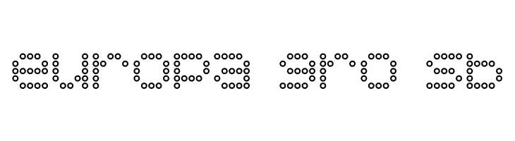 5x5 Dots Outline  Free Fonts Download