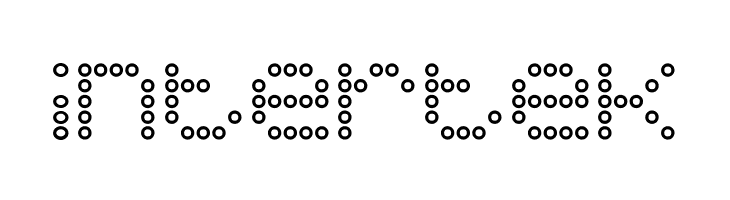 5x5 Dots Outline  Free Fonts Download