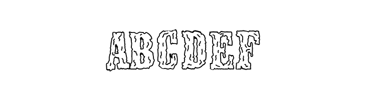 Frontier Town outline  Free Fonts Download