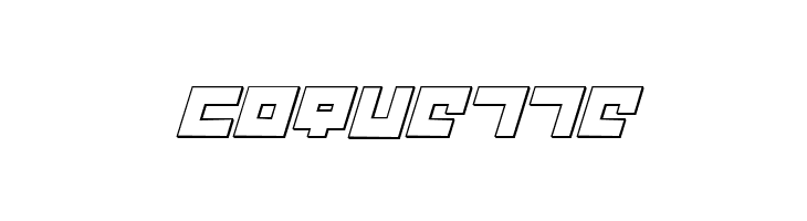 Flight Corps 3D Italic  Free Fonts Download