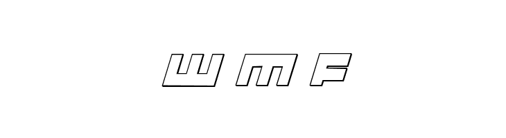 Flight Corps 3D Italic  Free Fonts Download