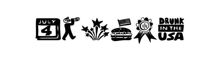 The Fourth of July  Free Fonts Download