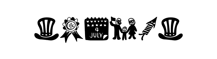 The Fourth of July  Free Fonts Download