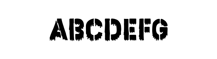 Bloody Stencil  Free Fonts Download