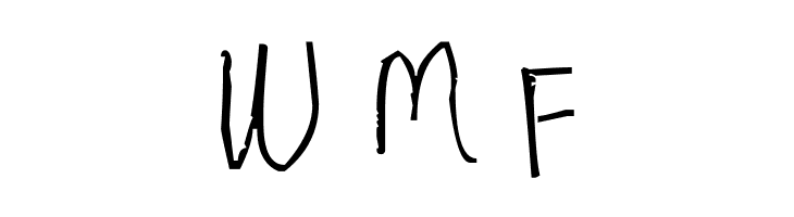 My very own handwriting.  Free Fonts Download