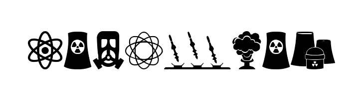 Nuclear Icons  Free Fonts Download