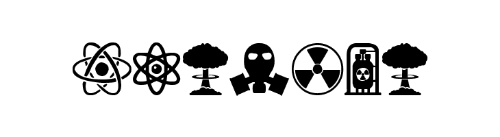 Nuclear Icons  Free Fonts Download