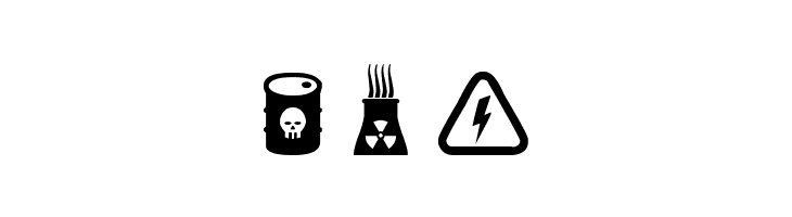 Nuclear Icons  Free Fonts Download