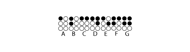 Braille Alphabet  Free Fonts Download