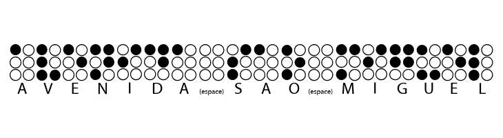 Braille Alphabet  Free Fonts Download