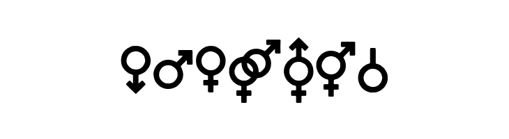 Gender Icons  Free Fonts Download
