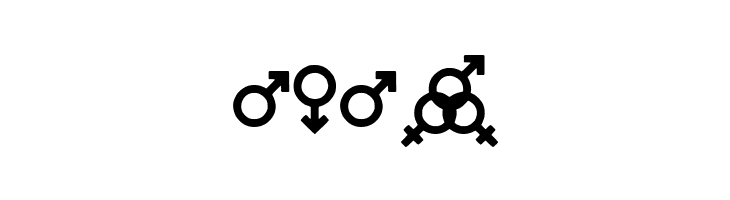 Gender Icons  Free Fonts Download