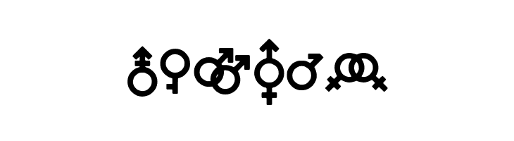 Gender Icons  Free Fonts Download