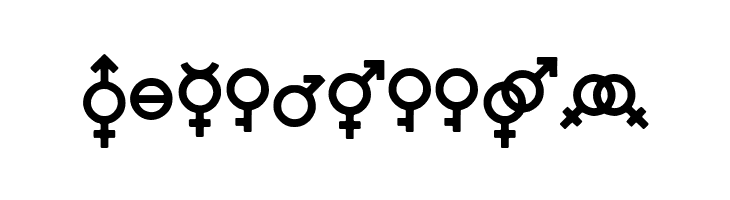 Gender Icons  Free Fonts Download