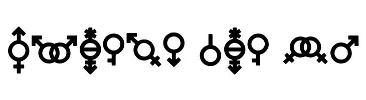 Gender Icons  Free Fonts Download