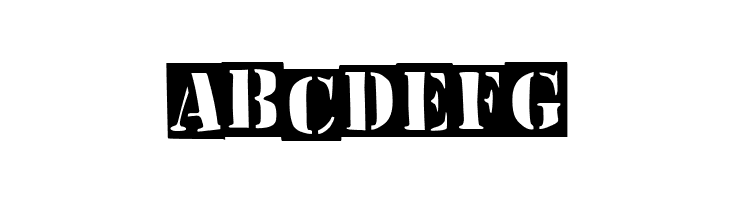 The Invert Stencil  Free Fonts Download