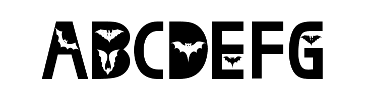 Spooky Bat  Free Fonts Download
