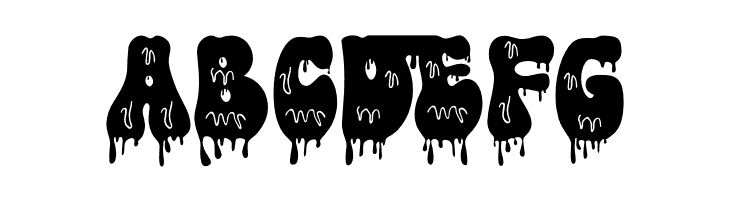 Rainbow Dripping Demo Regular  Free Fonts Download