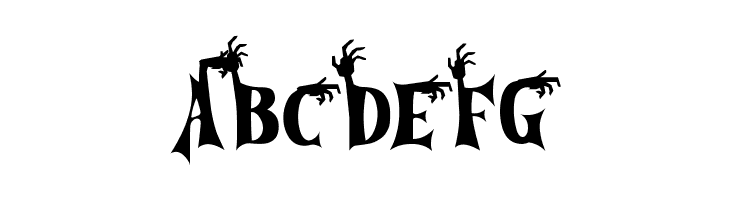 Cursed Gothic Zombie  Free Fonts Download