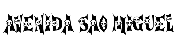 Cursed Gothic Skull  Free Fonts Download