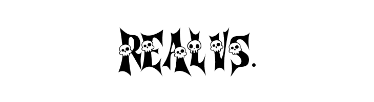 Cursed Gothic Skull  Free Fonts Download