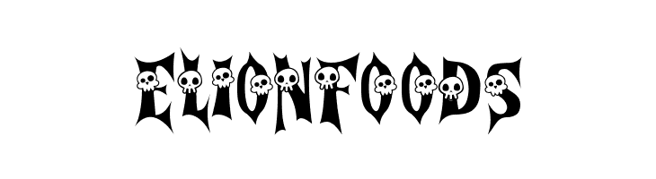 Cursed Gothic Skull  Free Fonts Download