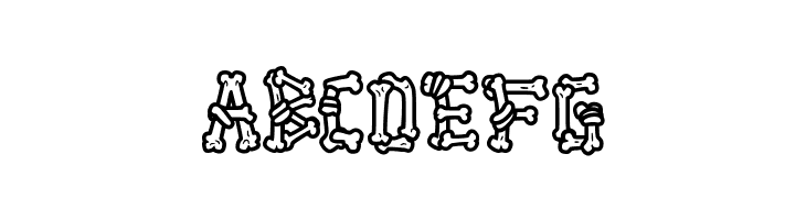 Ghoul Bone - Personal Use Outline  Free Fonts Download