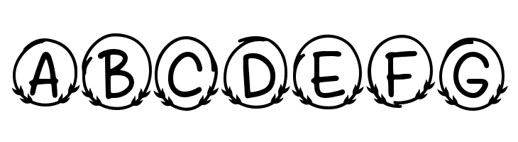 Bubble Leaf Monogram  Free Fonts Download