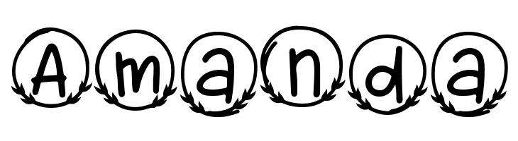 Bubble Leaf Monogram  Free Fonts Download