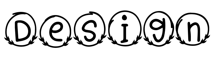 Bubble Leaf Monogram  Free Fonts Download