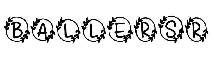 Bubble Heart Monogram  Free Fonts Download