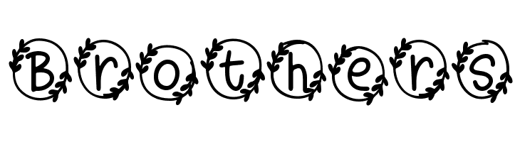 Bubble Heart Monogram  Free Fonts Download