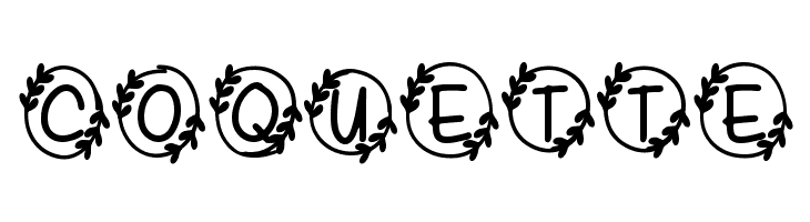 Bubble Heart Monogram  Free Fonts Download