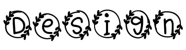 Bubble Heart Monogram  Free Fonts Download