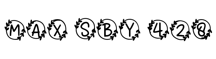 Bubble Heart Monogram  Free Fonts Download